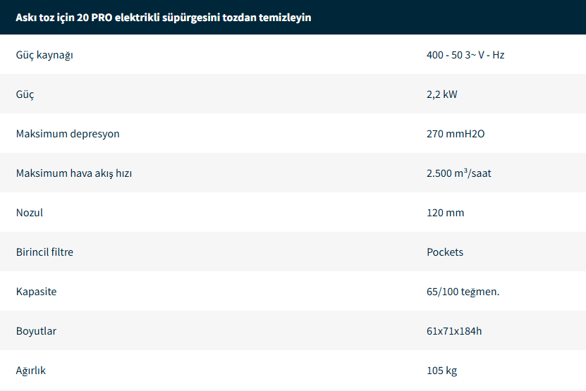 Yağ ve Talaş Elektrikli Süpürge